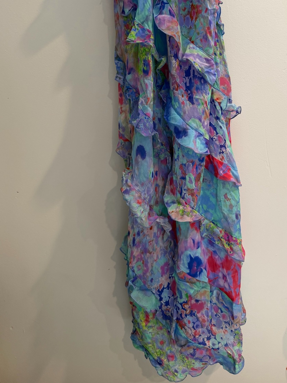 Zara Multicolor Floral Halter Dress - Picture 2 of 7